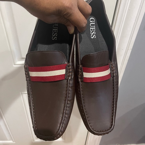 Guess Dark Brown Driving Loafers Sz 10.5 - Picture 6 of 9